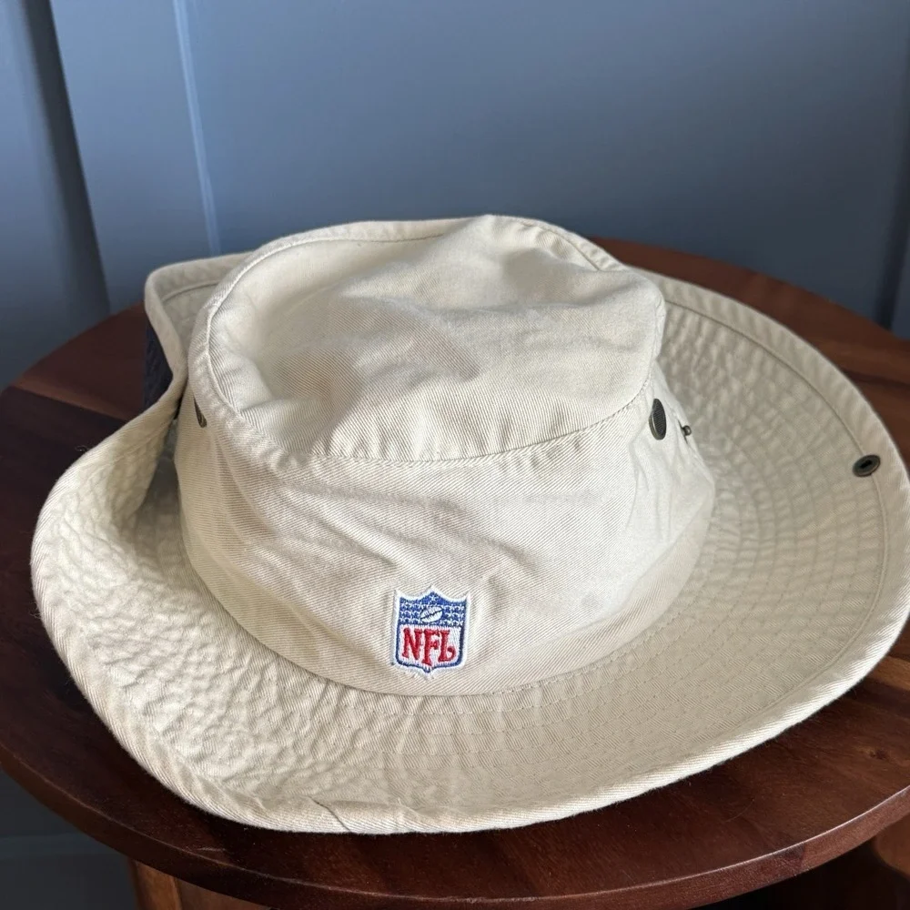 NFL On Field St Louis Rams Boonie Hat Reebok L XL Khaki Bucket Safari‎ Cap